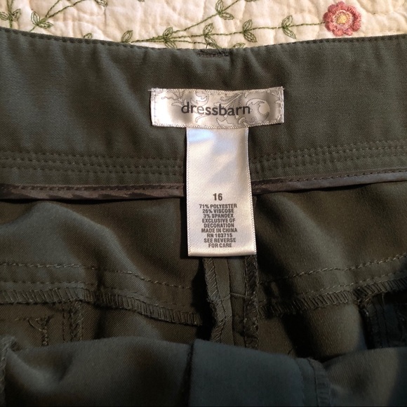 Dress Pant - Olive Green - Dressbarn - Picture 5 of 5